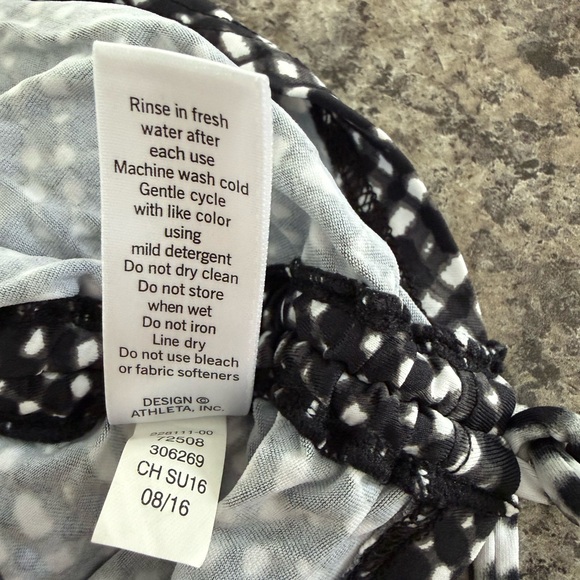 Athleta Black and White Patterned Swimwear - Picture 6 of 8